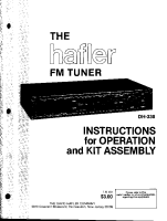 Hafler DH-330 - Service Manual 